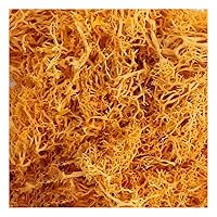 Fake Decorative Moss 100g / Pack Artificial Moss Eternal Life Plants for DIY Fairy Garden Mini Landscape Vase Filler (Orange)