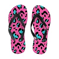 Leopard Pattern Pink Blue Womens Sandal