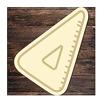 3 PCS First Day of School Unfinished Paintable Blank Wooden Ruler Shape Wooden Sign Rust Kids Love Wood Sign for Kindergarten DIY Party Supplies Festival Family Decorations