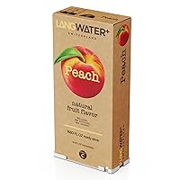 LANGWATER+ Peach Natural Fruit Extract Water Flavor Pack for LANG Machine - Zero Calorie, Sugar-Free, Instant Water Flavor Packets - Flavored Water Maker - Compatible with The Well Filtration System