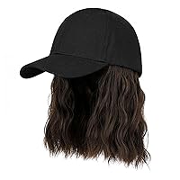 women's baseball cap wig hat bobo head wig summer short curly hair sun hat wig African curly wig cap