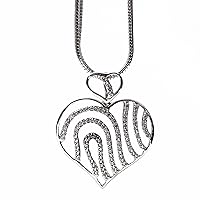 Hiflyer Jewels 925 Sterling Silver White Topaz Gemstone Pendant | Hallmarked Jewellery | Handmade Gifts For Girls, Women