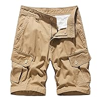 Mens Outdoor Casual Elastic Waist Relaxed Fit Cotton Lightweight Quick Dry Fishing Hiking Mens Basketball Shorts