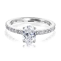 1.48 ct tw Oval Diamond Engagement Ring