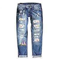 Women's High Waisted Wide Leg Jeans Denim Pants Soft Washed Cropped Jeans for Women Summer Denim Pants 2024
