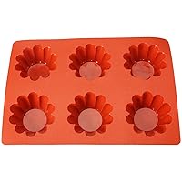 ShangYou 6-Cavity Silicone Mold for Homemade Bread Muffin Cheesecake Cornbread Brownie