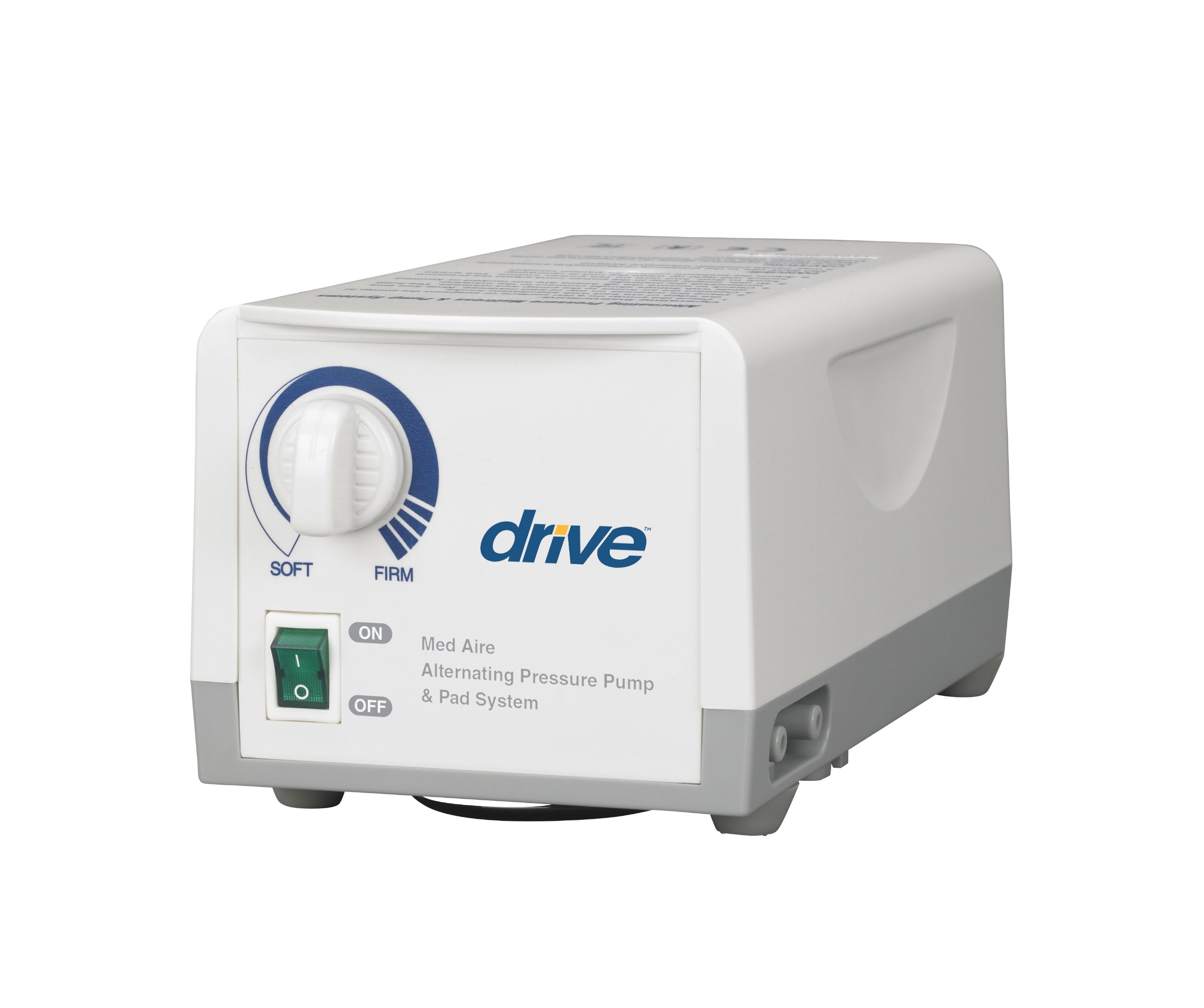 Drive Medical Med Aire Alternating Pressure Pump and Pad System, Variable Pressure with End Flaps, 123