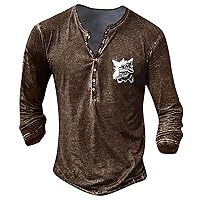 Long Sleeve Shirts for Boys Graphic Print Crewneck Long Sleeve Tops Vintage Walking Going Out Summer Tops