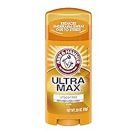 ARM & HAMMER ULTRAMAX Anti-Perspirant Deodorant Solid Unscented 2.60 oz (Pack of 8)