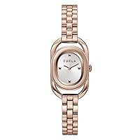 FURLA Ladies Rose Gold Tone Stainless Steel Bracelet Watch (Model: WW00008006L3)