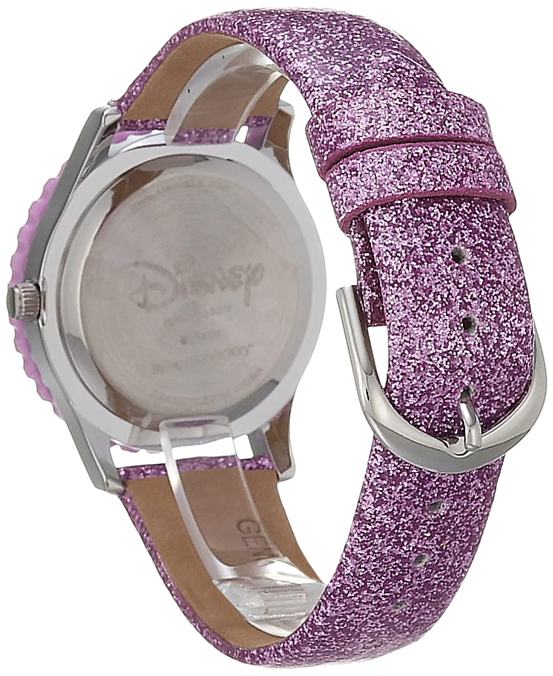 Disney Minnie Mouse Kids' Bezel Stainless Steel Time Teacher Analog Strap Watch