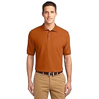 Port Authority Men's Silk Touch Polo L Texas Orange