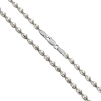 Sterling Silver Magic Twist Rope Chain 4.2mm Solid 925 Italy 2 Tone Necklace