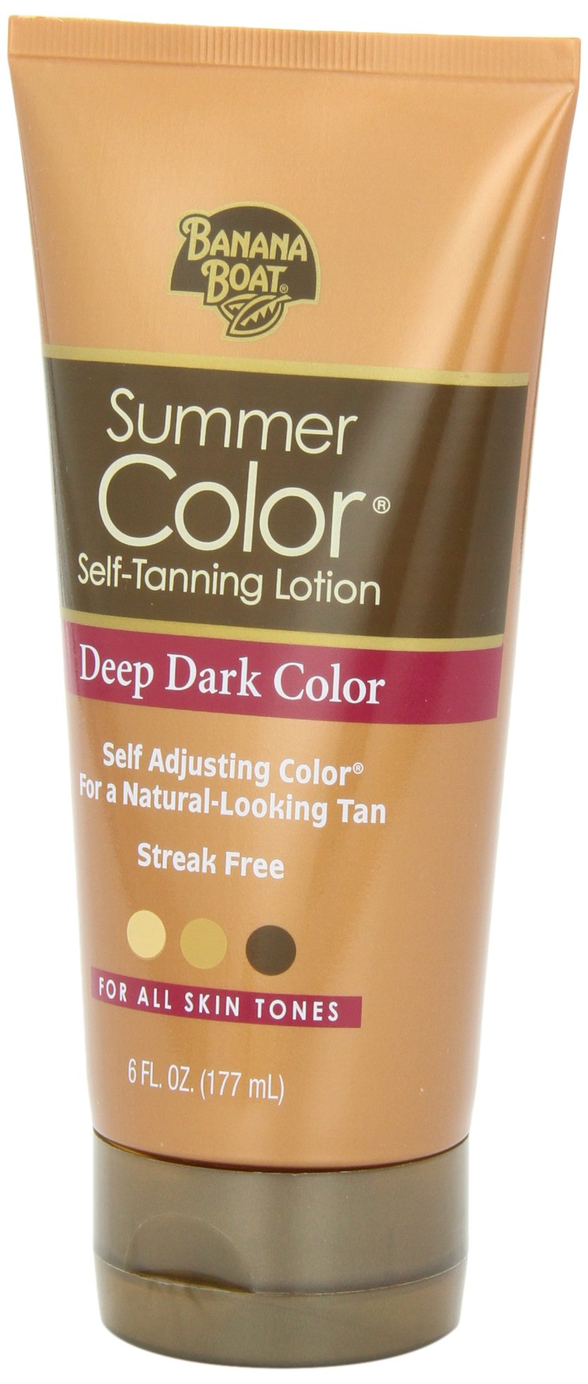 Banana Boat Summer Color Sunless Self Tanning Lotion, Deep Dark, 6Fl oz., (Pack of 3)