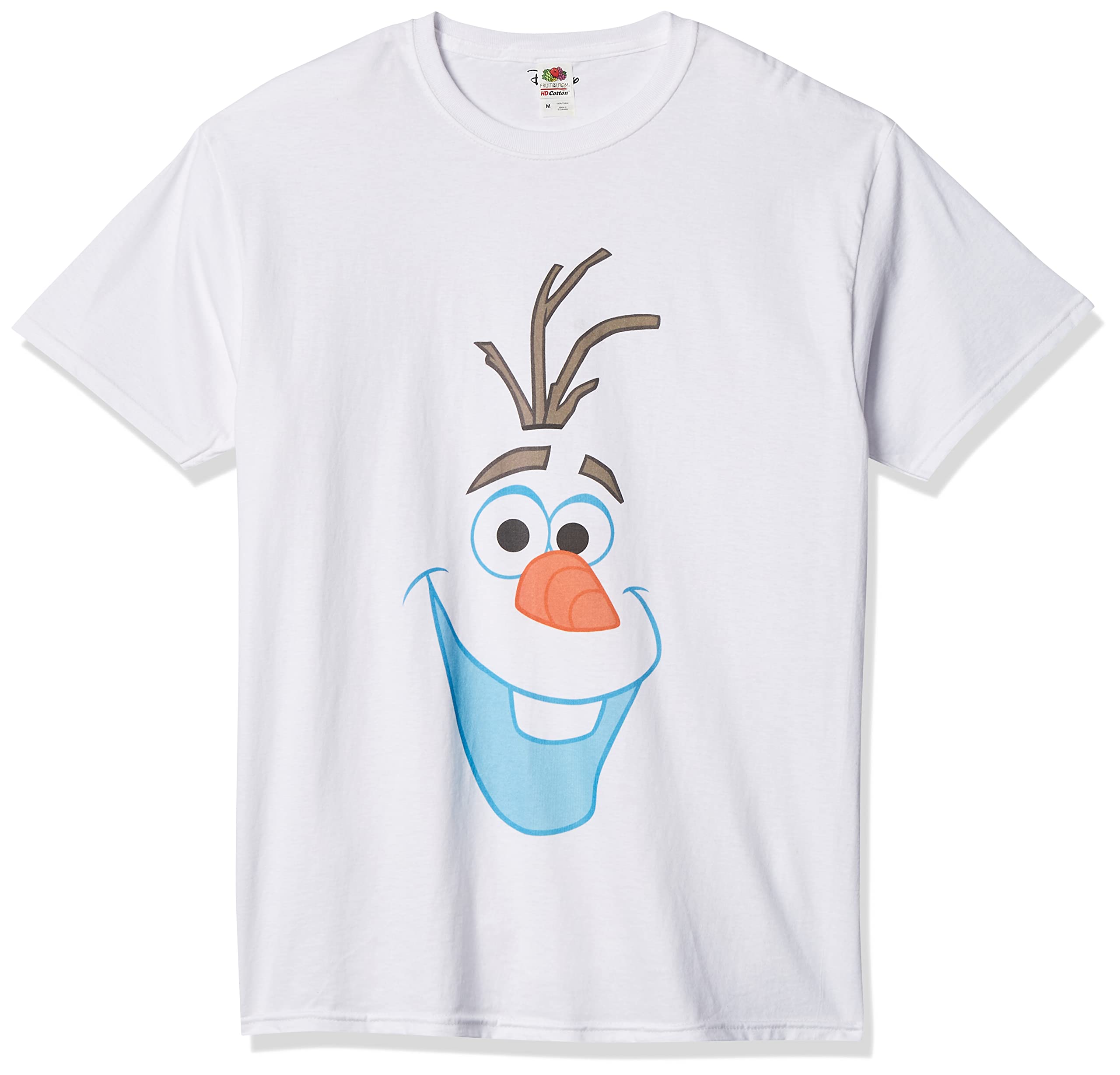 Disney Men's Frozen Big Olaf Face Two T-Shirt
