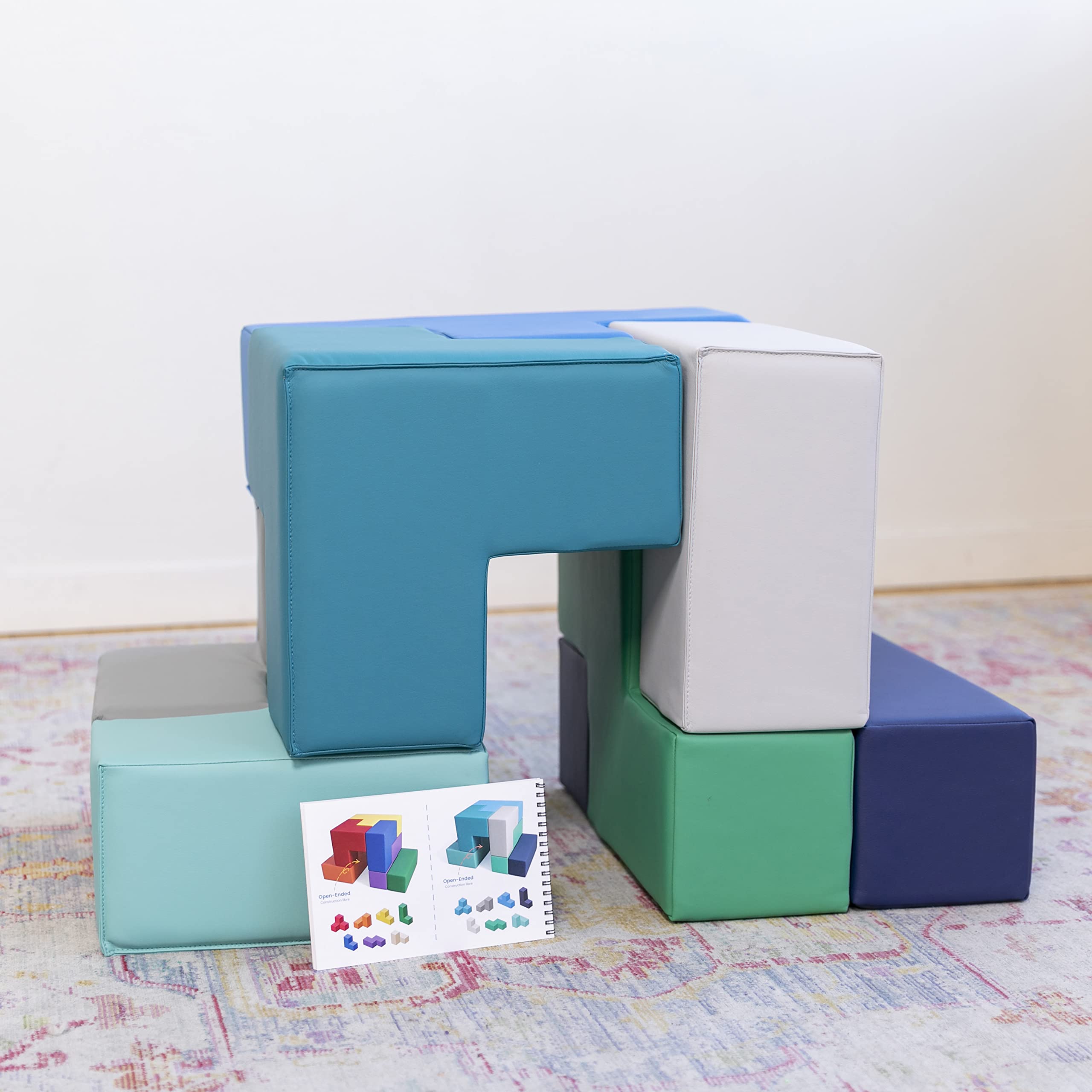 SoftZone SoftZone Brainy Blocks, Building Blocks, Contemporary, 7-Piece