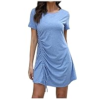 Dresses for Women 2024, Dress Casual Ladies Sexy Comfortable Solid Color Personality Cool Breathable, S, XXL