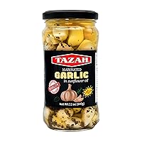 Tazah Marinated Garlic with Herbs 12oz (340g) in Sunflower Oil