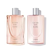 Lancôme​ La Vie Est Belle Scented Body Wash & Body Lotion Duo - Floral & Sweet Women's Perfume Set - Long Lasting Fragrance with Notes of Iris, Earthy Patchouli, Warm Vanilla & Spun Sugar