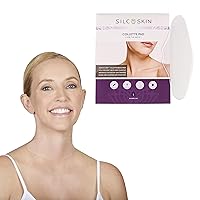 Collette Pad to Help with Neck & Collarbone Wrinkles from Sun, Aging, Side Sleeping, Reusable Self Adhesive Medical Grade Silicone, 30 Day Supply