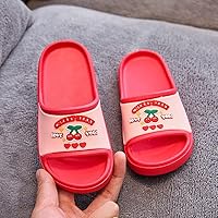 Slippers Boys & Girls Sandals, Summer Soft Non-Slip Home Bath Fruit, Cute Summer Lightweight Garden Shoes Breathable Water Shoes for Beach Pool Toddler Indoor Outdoor