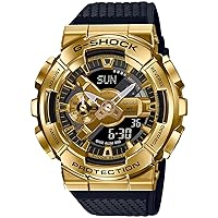 Casio G-Shock G-Shock GM-110G-1A9 Wristwatch, Men's, Analog, Digital, Metal, Black, Modern