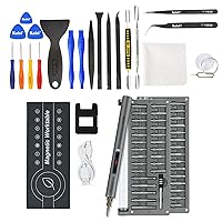 Kaisi Professional Electronics Opening Pry Tool Repair Kit,60 Piece Mini Precision Cordless Screwdriver for Phone Computer Laptop Watch