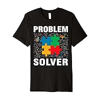 Funny Problem Solver Jigsaw Puzzles Math Lover Premium T-Shirt