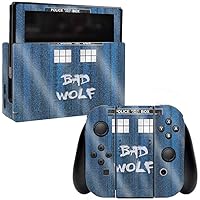 MightySkins Glossy Glitter Skin for Nintendo Switch - Time Lord Box | Protective, Durable High-Gloss Glitter Finish | Easy to Apply, Remove, and Change Styles | Made in The USA