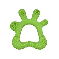 green sprouts Front & Side Teether made from Silicone | Soothes & massages baby's front & side gums & teeth | Soft, flexible silicone eases pain, Easy to hold, gum, & chew, Dishwasher safe