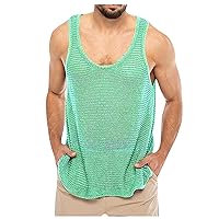 Men's Workout Tank Tops Gym Athletic Sleeveless T-Shirts Fitness Bodybuilding Muscle Shirt Tee Tops for Men