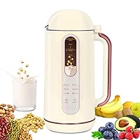 Soy Milk Maker 23oz/30oz, Glass Interior Non-Stick Bottom, 6-In-1 Soymilk Maker Machine for Smooth Nut Almond Oat Coconut Plant-based Milk Congee Juice Boil Water, Free Filtering/Auto Clean