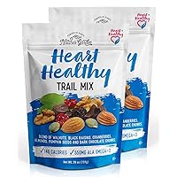 Nature's Garden Heart Healthy Trail Mix – Heart Healthy Snack Mix, Dark Chocolate, Nuts, Seeds, Cranberries, Raisins, Gluten-Free, Non-GMO – 26oz Bag (Pack of 2)
