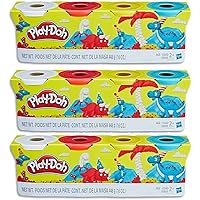 Play-Doh Bulk Classic Colors 12-Pack of Non-Toxic Modeling Compound, (4oz) Cans (12-Cans, 48oz) (12-Cans)