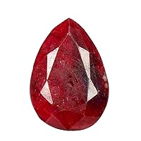 46.40 ct EGL Certified July Brith Stone Red Blood Ruby Loose Gemstone Pear Cut Stone