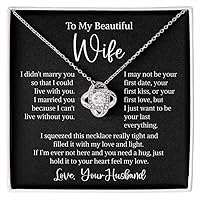 To My Wife Necklace, I Love My Wife Necklace, Future Wife Necklace, To My Wife Happy Anniversary Necklace, Wife Necklace Message Card