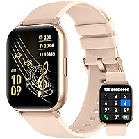 Smart Watch (Answer/Dial), 1.9 Inch Full Touch Screen Smart Watch for Android and iOS Phones with Heart Rate and Sleep Monitor, Multi-Sport Modes, Voice Assistant