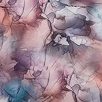 Georgette Viscose Dusty Rose Fabric Abstract Floral Quilting Supplies Print Sewing Fabric by The Yard 42 Inch Wide