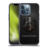 Head Case Designs Officially Licensed Cobra Kai Metal Logo Graphics Soft Gel Case Compatible with Apple iPhone 13 Pro