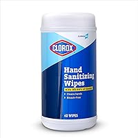 Clorox Pro Hand Wipes in Resealable Canister, 40 Ct | Clorox Alcohol Free Wipes with BZK | Clorox Hand Wipes, Travel Hand Wipes, Alcohol Free Hand Wipes, Wipes for Hands