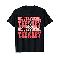 Occupational Therapy Therapist Groovy Retro Vintage OT T-Shirt