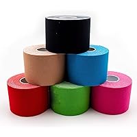 Kinesiology Tapes 6-Roll Mixed Set | Waterproof • Skin-Friendly • Elastic • Self-Adhesive Fitness Bandage | Physio Tape Ideal for Sports & Everyday Use - axion