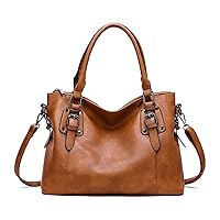 Womens Handbags Leather Vintage Designer Top-Handle RetroLadiesTote Shoulder Bags