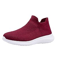 Women's Casual Walking Shoes Breathable Mesh Work Slip-on Sneakers