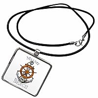 Miami Beach Florida sailing nautical anchor if you love... - Necklace With Pendant (ncl_360036)