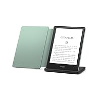Kindle Paperwhite Signature Edition including Kindle Paperwhite (32 GB) - Black - Leather Cover - Agave Green, and Wireless Charging Dock
