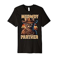 Meowdy Funny Mashup Of Meow And Howdy Country Music Cat Meme Premium T-Shirt
