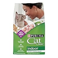 Purina Cat Chow Indoor Dry Cat Food, Hairball + Healthy Weight - (Pack of 4) 3.15 lb. Bags