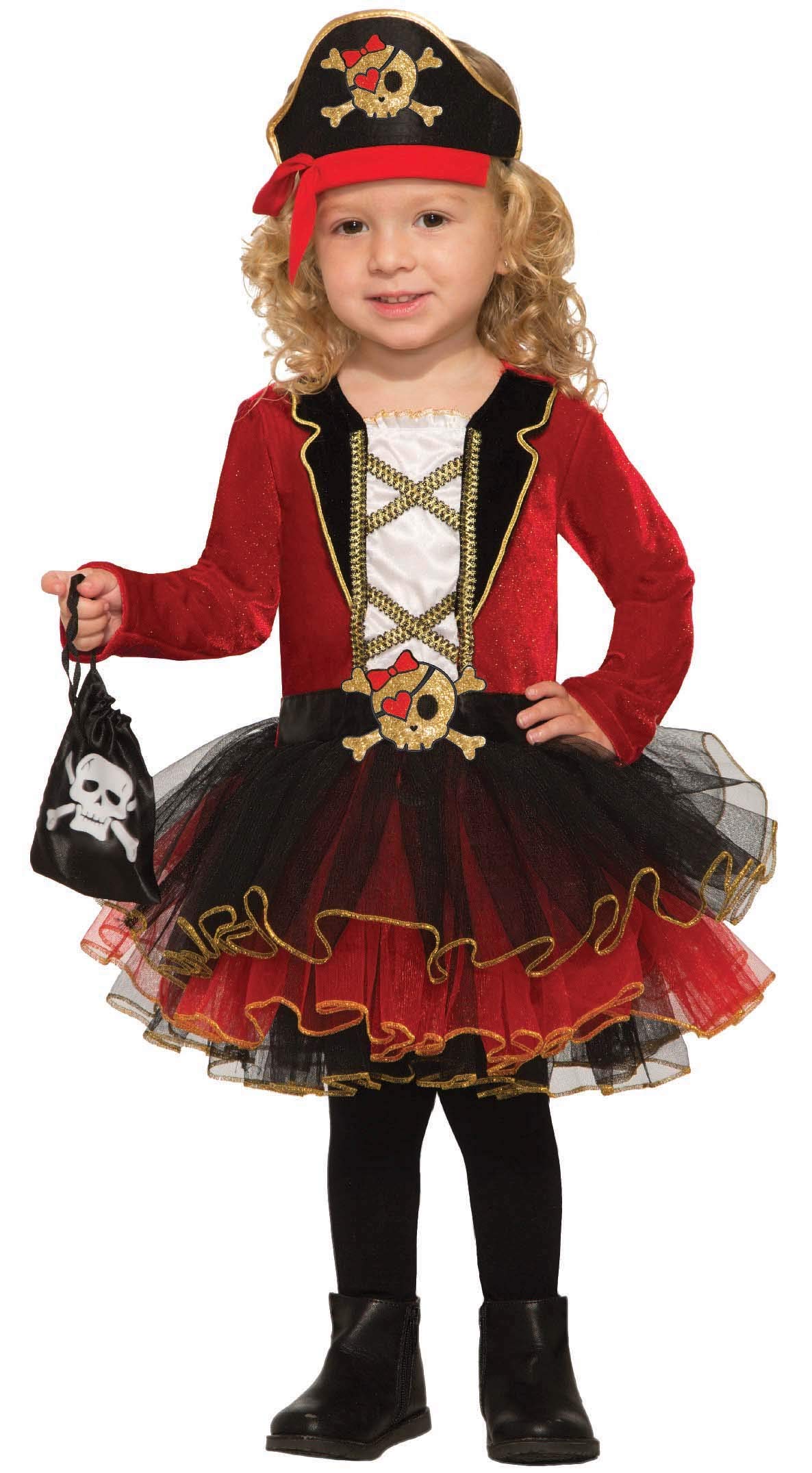Forum Novelties baby-girls Baby Deluxe Pirate Girl Costume