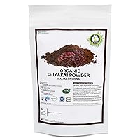 Organic Shikakai Powder 100gm/ 3.53oz/ 0.22lb- Acacia Concinna Shikakai Fruit Powder For Hair USDA Organic Certified Ayurvedic Herbal Supplement in Resealable and Reusable Zip Lock Pouch